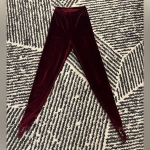 BURGANDY LEGGINGS